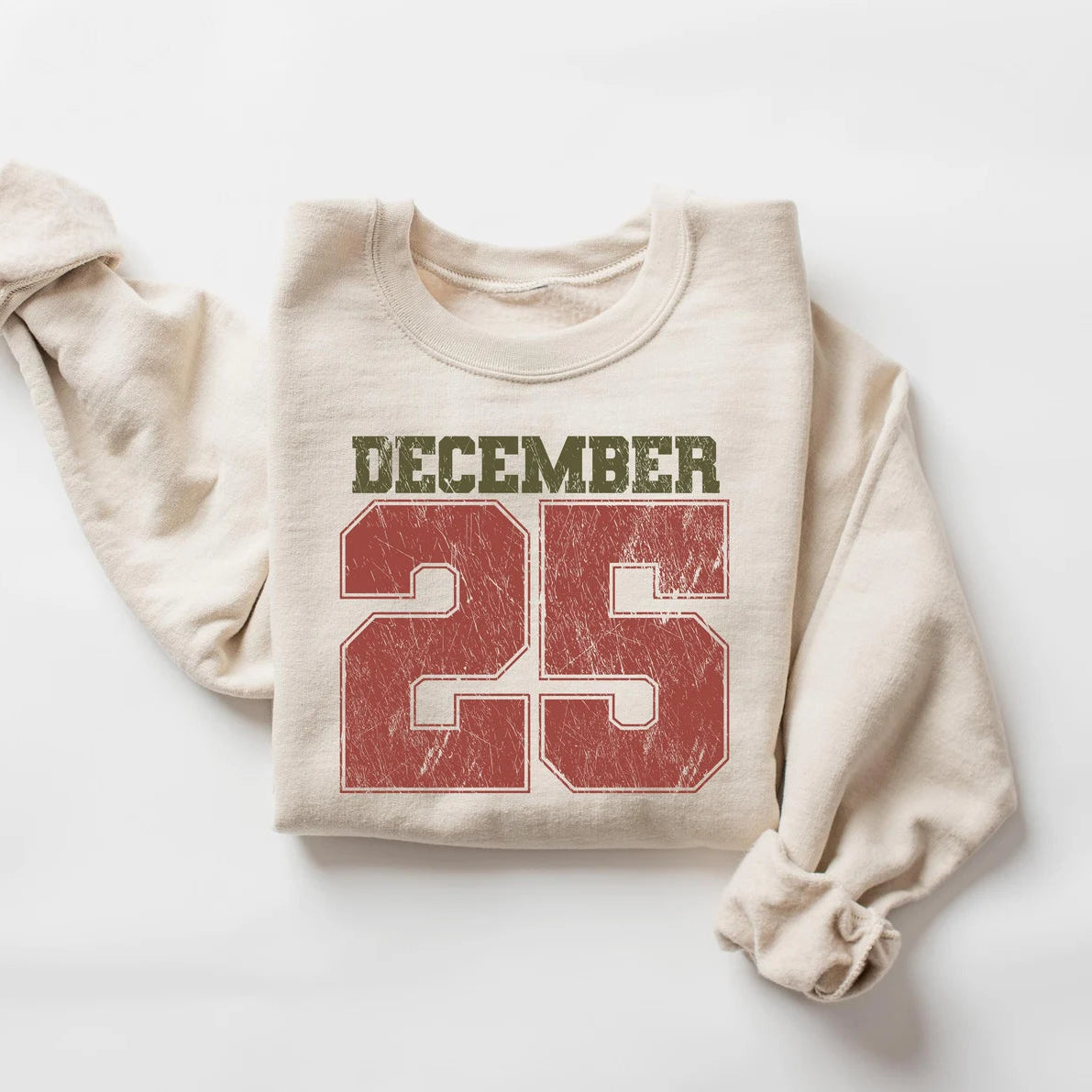 Retro December 25 Christmas Sweatshirt