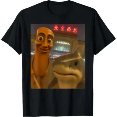 Alternative view of Funny tung tung tung sahur tralalero tralala selfie brainrot T-Shirt
