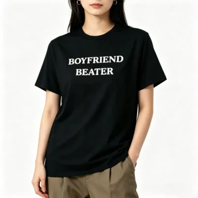 Alternative view of Boyfriend Beater Funny Tee – Unisex Cotton Shirt